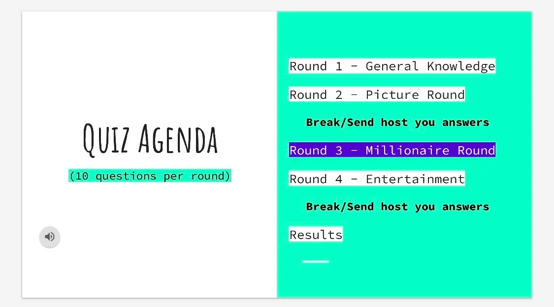 Quiz slide