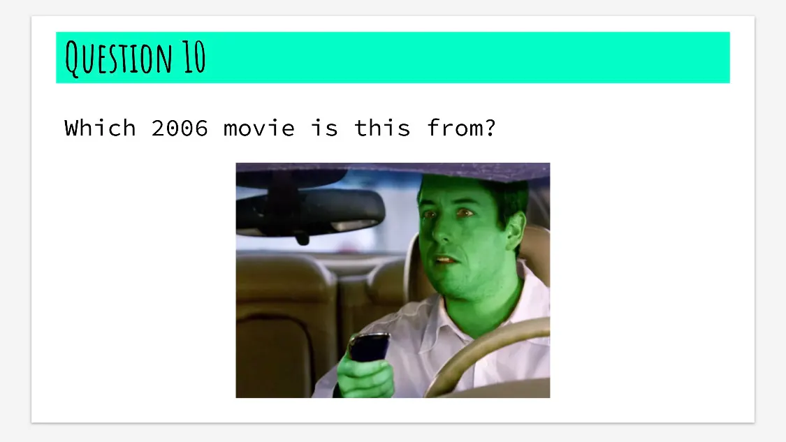 Quiz slide